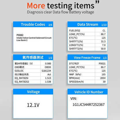 OBD2 engine diagnostic scanner