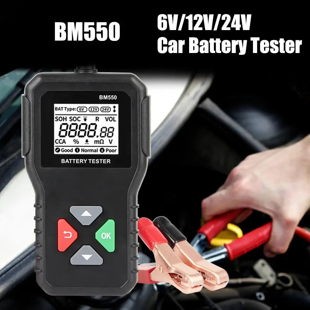 Car Battery Tester 6V/12V/24V